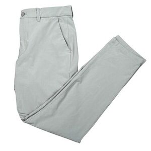 Mizzen+Main Pants Mens 32x30 Gray Helmsman Performance Slim Fit Dress Polyester